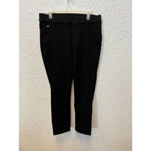 NWT Nine West Heidi Pull on Crop black pants size 14